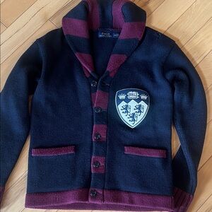 Polo merino wool crest sweater